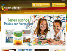 Tablet Screenshot of pinturasneirasolven.com